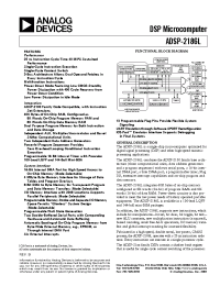 Datasheet ADSP-2186LBCA-160 производства Analog Devices